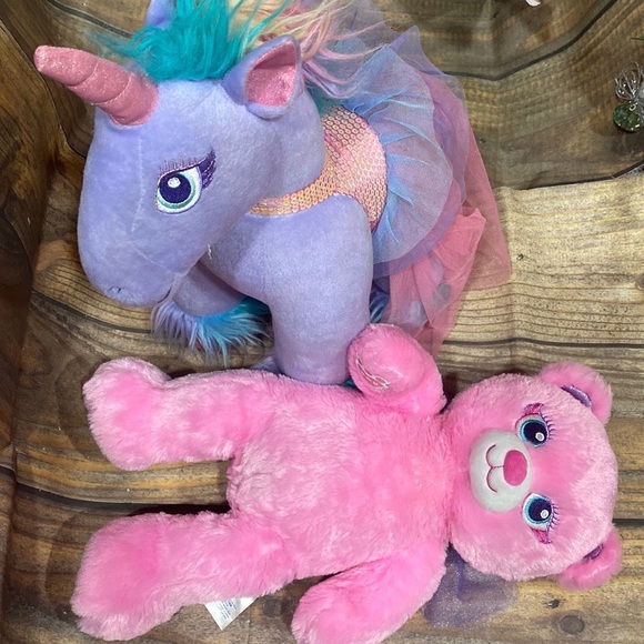 Build-A-Bear Other - Build A Bear Workshop Fairy Friends Bear and Rare Unicorn Lot